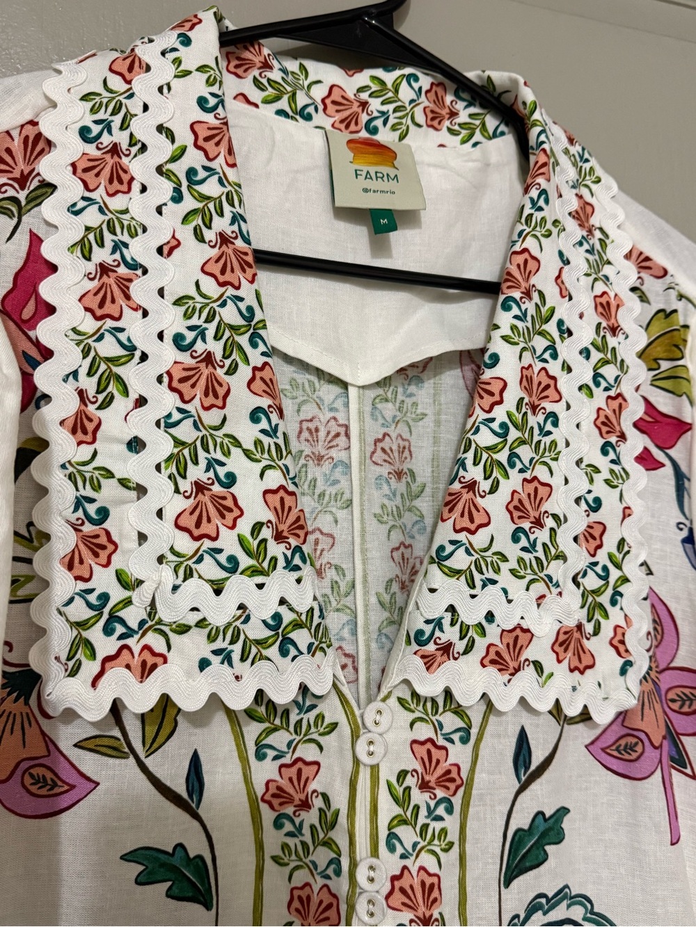 FARM Rio belted Floral Insects Romper Size M - Picture 7 of 16
